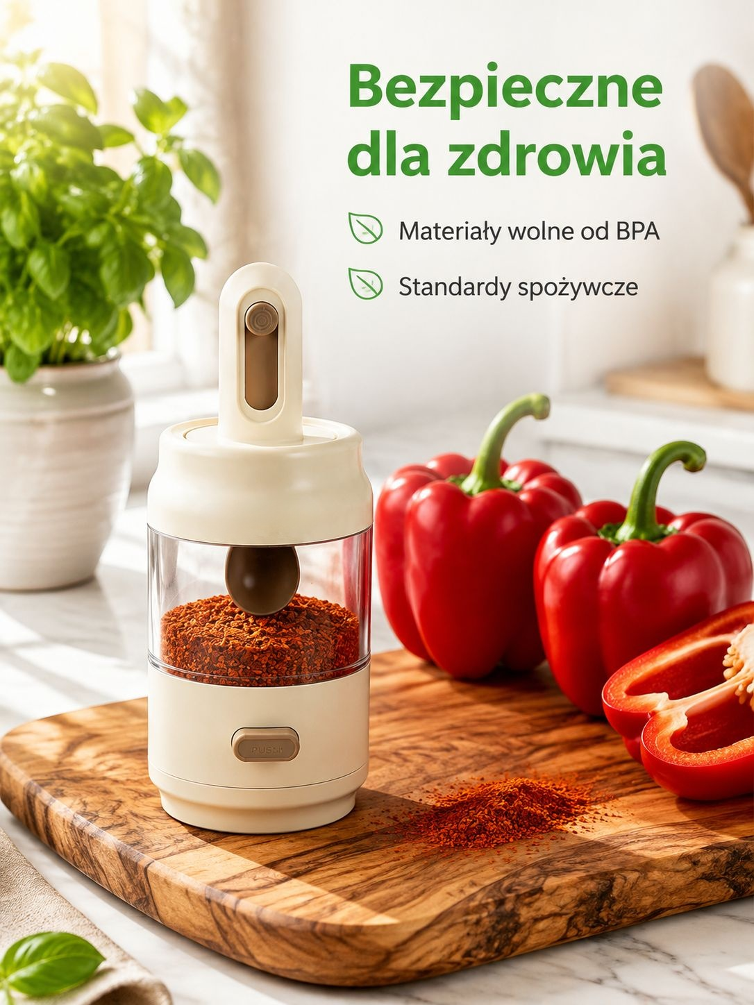 Praktyczny pojemnik do przechowywania przypraw