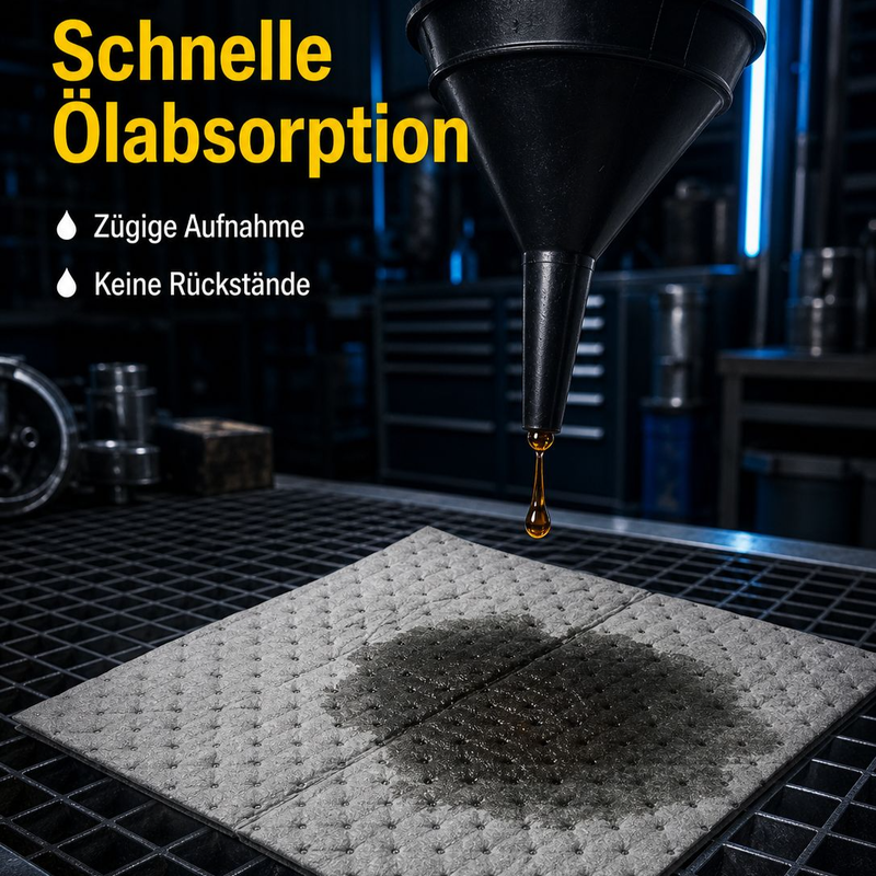 Industrielle Öl-absorber Pads, Schnelle Absorption, Perforiertes Muster, Baumwollmaterial