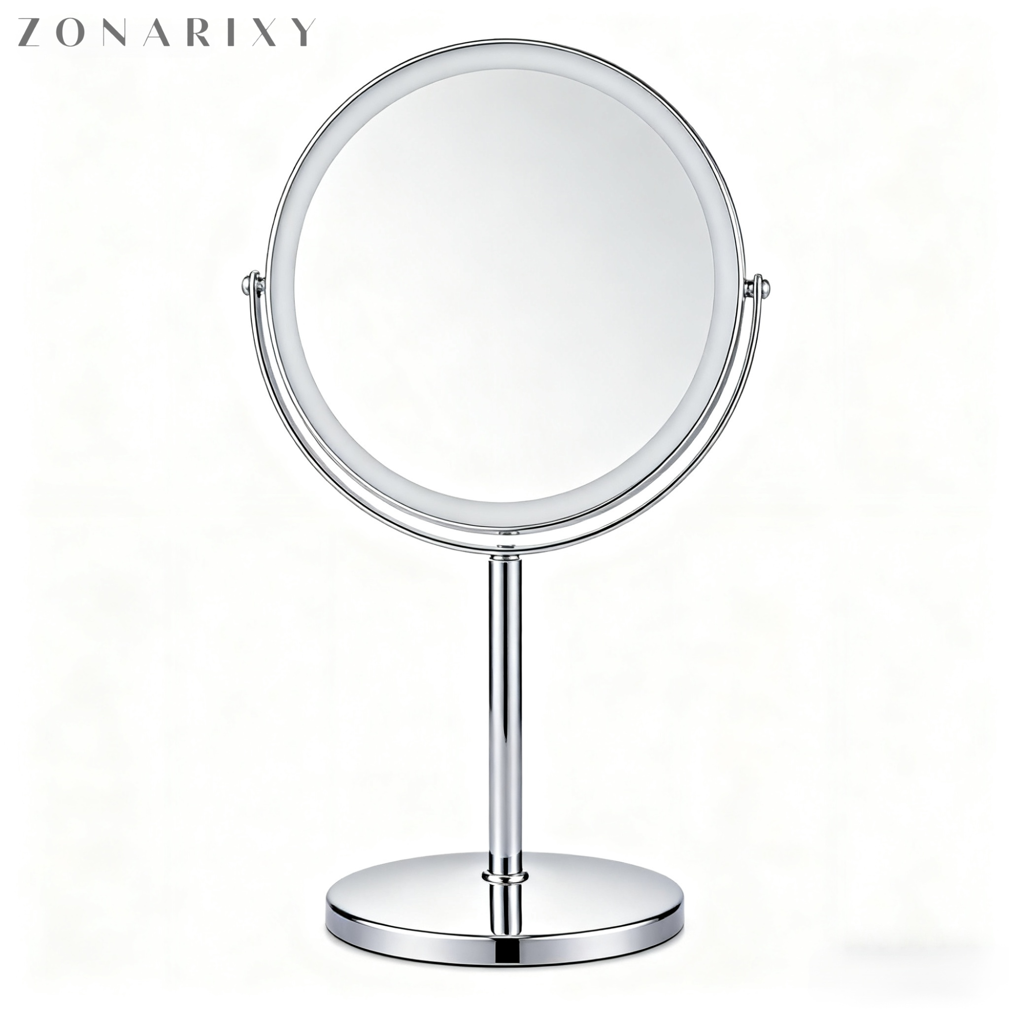 กระจกแต่งหน้าตั้งโต๊ะสองด้าน HD กระจกแต่งตัวขนาดใหญ่