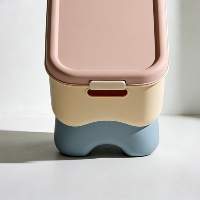 プラスチック収納スツール（2個セット）