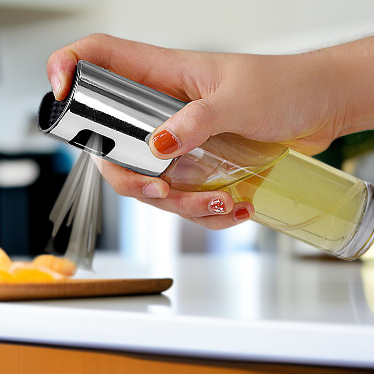 بخاخ زيت متعدد الوظائف للمطبخ، زجاجة رذاذ التوابل للشواء، زجاجة زيت مانعة للتسرب
