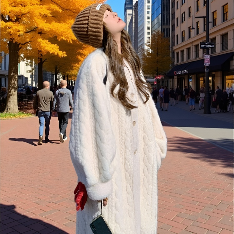 Nerz Pelz umweltfreundliche Pelz Frauen Mantel