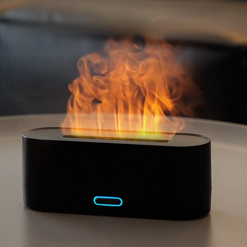 Humidifier small ultrasonic type 160ml humidifier table aroma diffuser USB power supply flame fashio