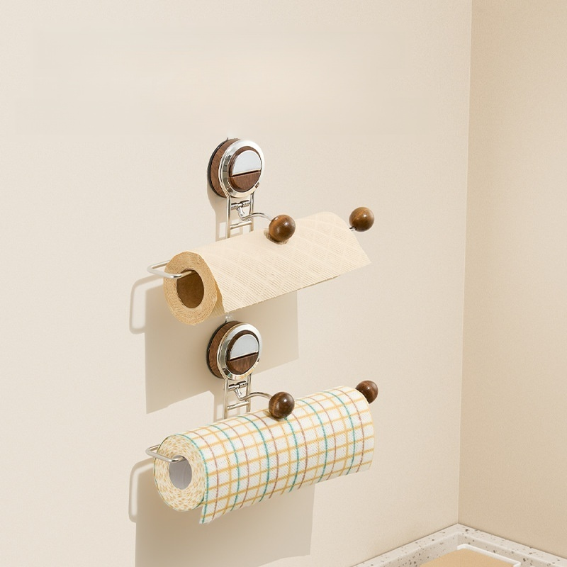 No-Drill Suction Towel and Tissue Rack