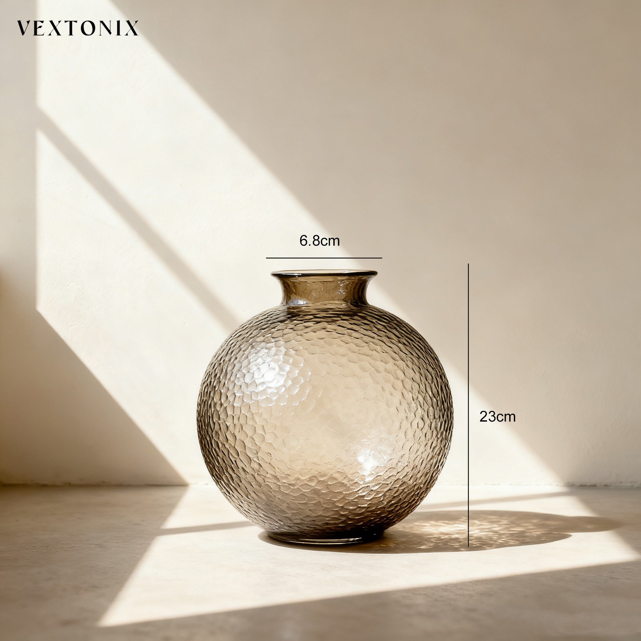 ขวดแก้วตกแต่งฟองอากาศ