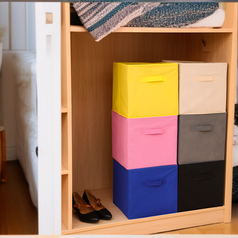 布製収納ボックス 折りたたみ式 フリーインストール 収納ボックス 寝室 ワードローブ 衣類 おもちゃ デスクトップ収納ボックス