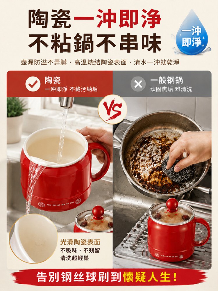 【養生神器】多功能陶瓷電燉杯