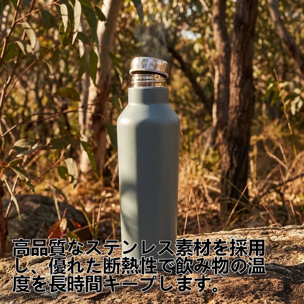 アウトドアスポーツ用ステンレス製断熱カップ