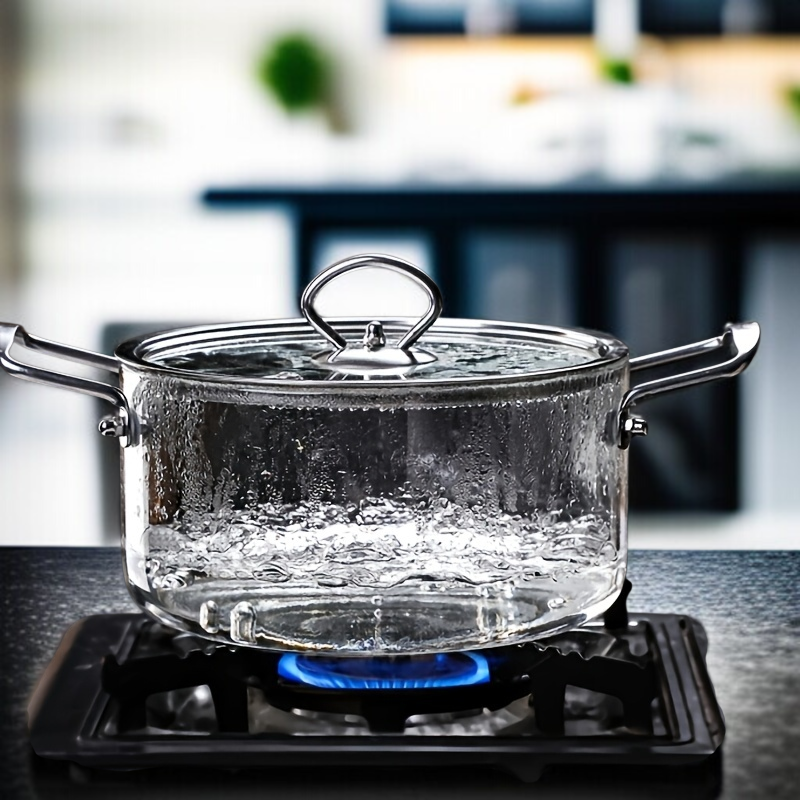 Double-Handle Spiral Cooking Pan with High Temperature Resistant Lid, Essential for Kitchen