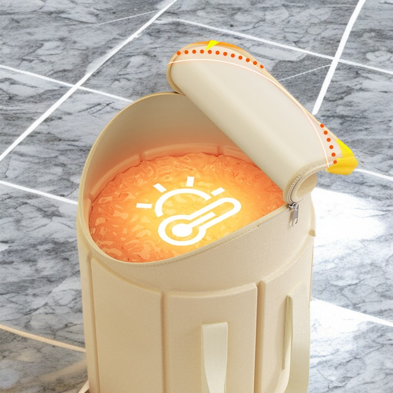 便攜加高保溫泡腳桶