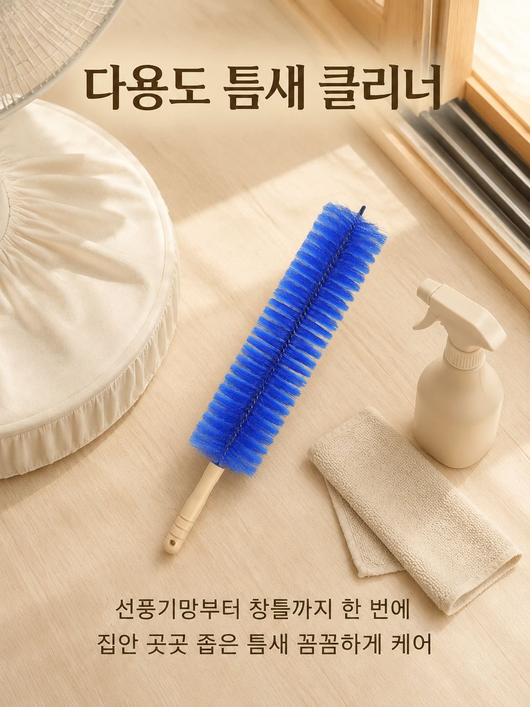 청결한 선풍기 유지 브러시
