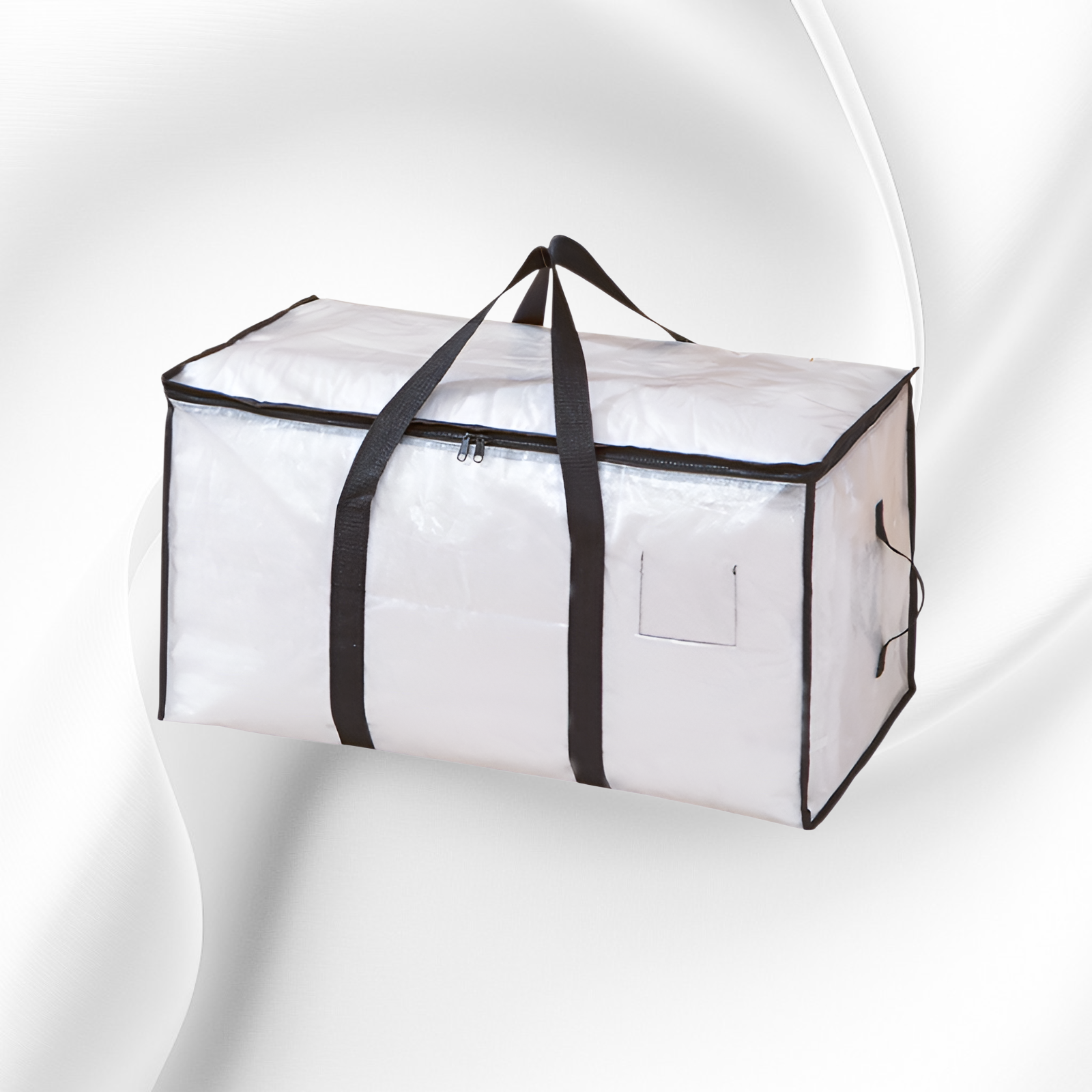 加厚加大搬家袋附提把，雙拉鍊設計，重型耐用收納袋
