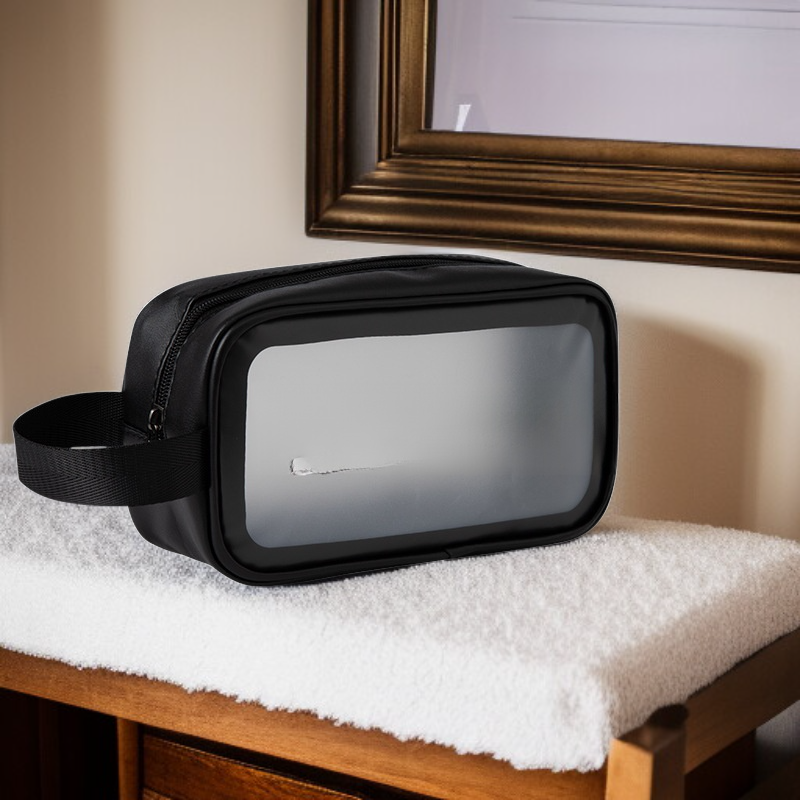 Large Capacity Korean Style Transparent Cosmetic Bag Portable Travel Toiletry Bag