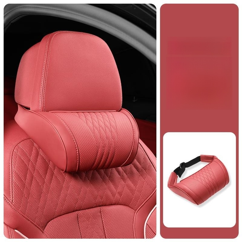 Car headrest and lumbar support set