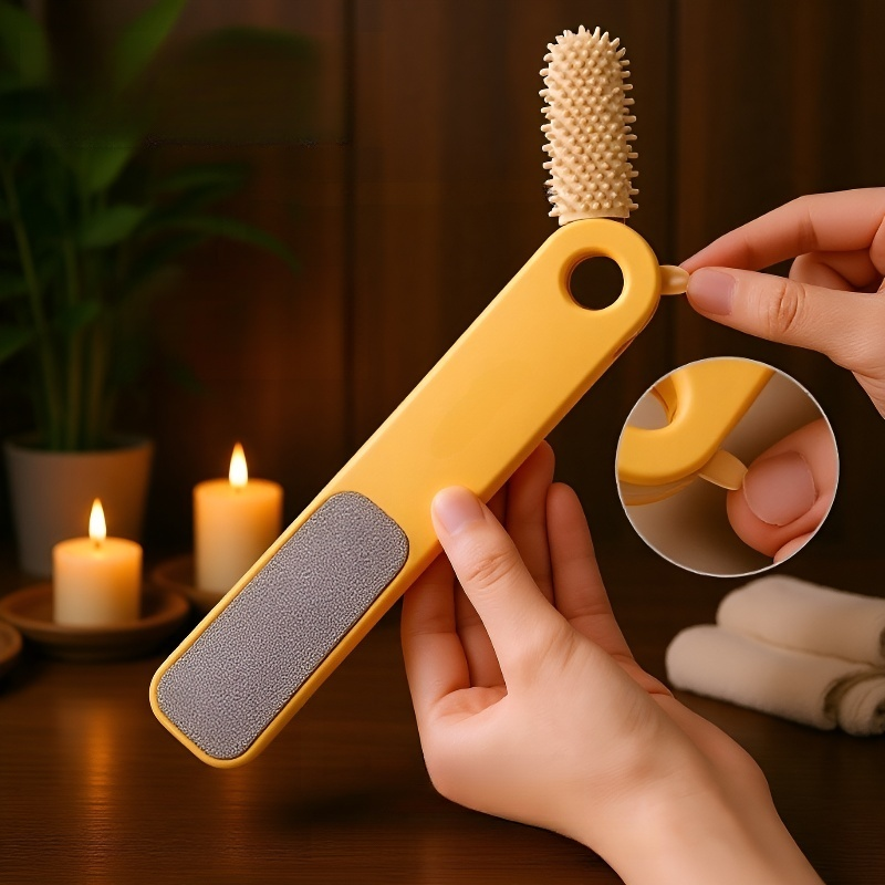 3-in-1 각질제거 발 세척 브러시 및 스크러버