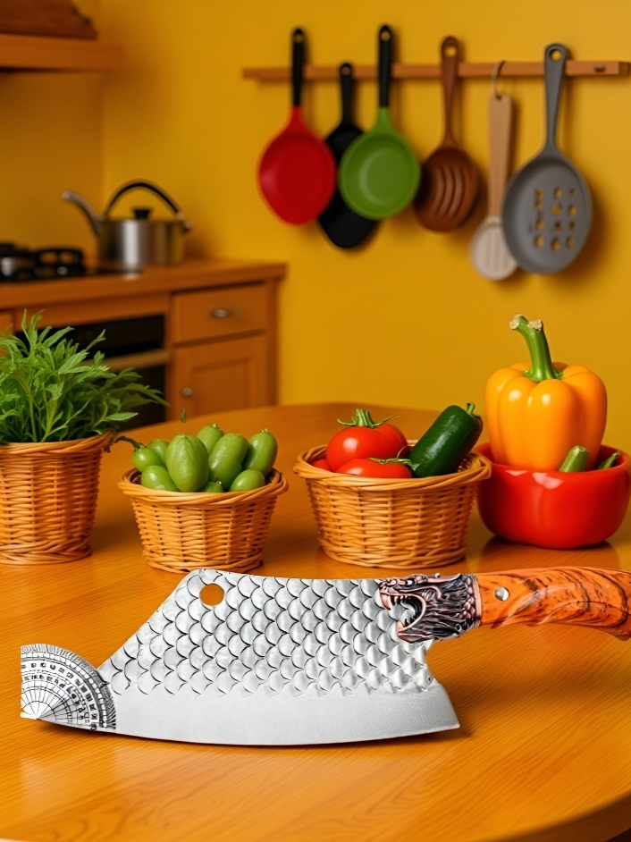 핸드메이드 단조 식칼 샤프 고기칼 주방 스테인레스 스틸 슬라이스칼