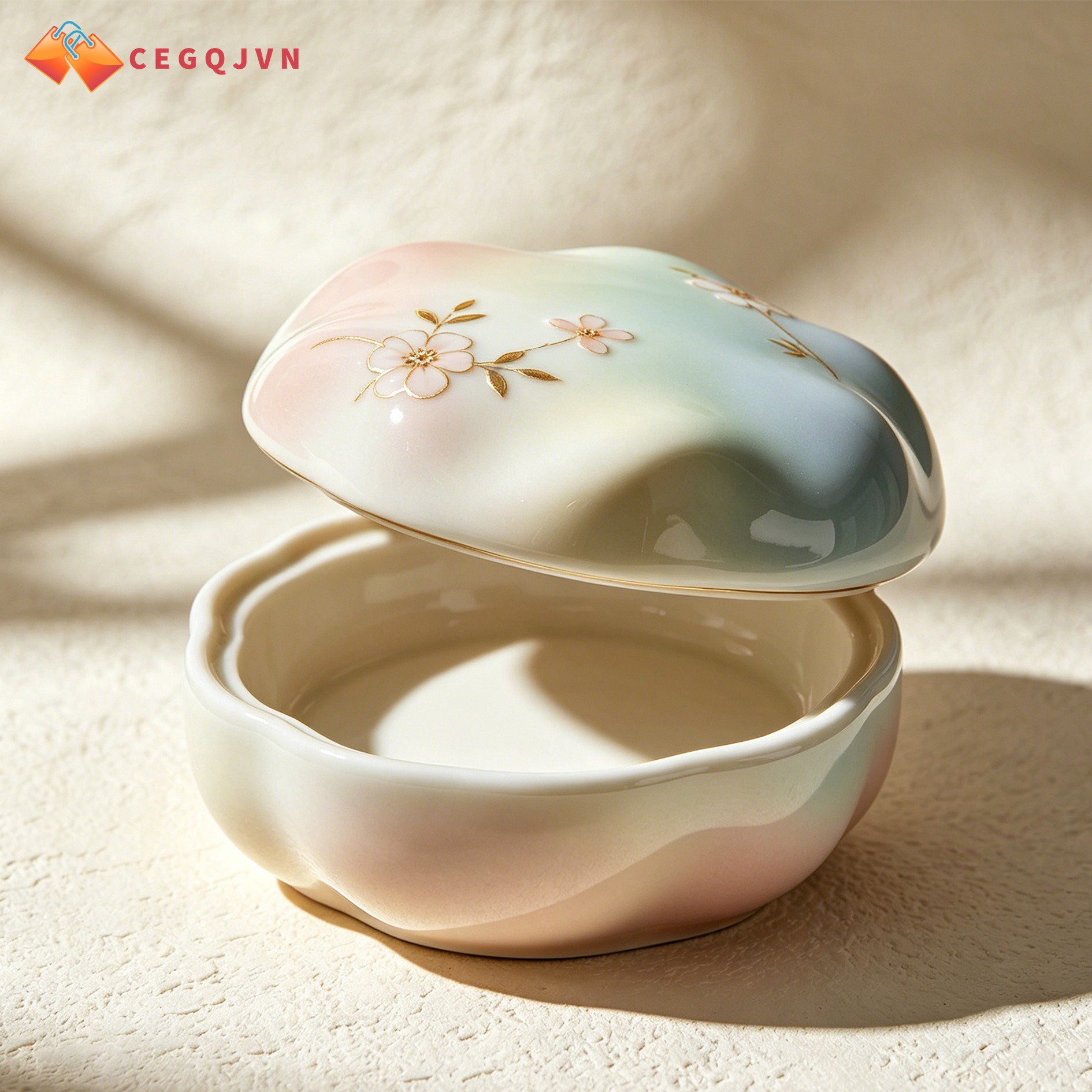 Ceramic jewelry boxes (3 pieces)