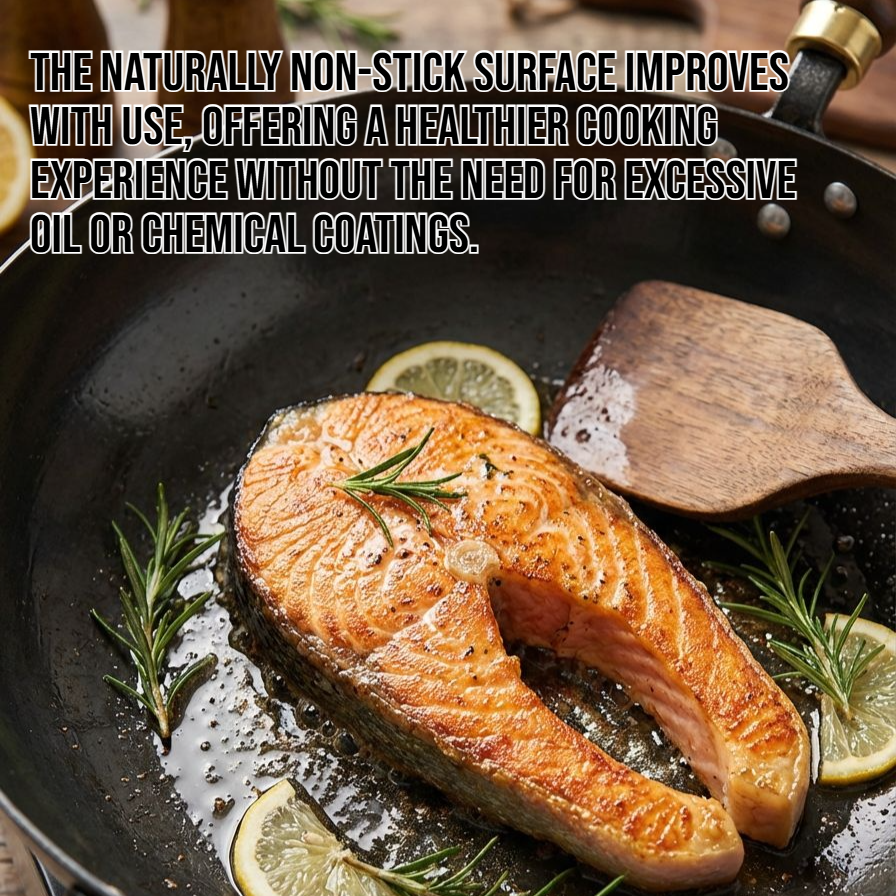 Traditional non-stick cast iron wok