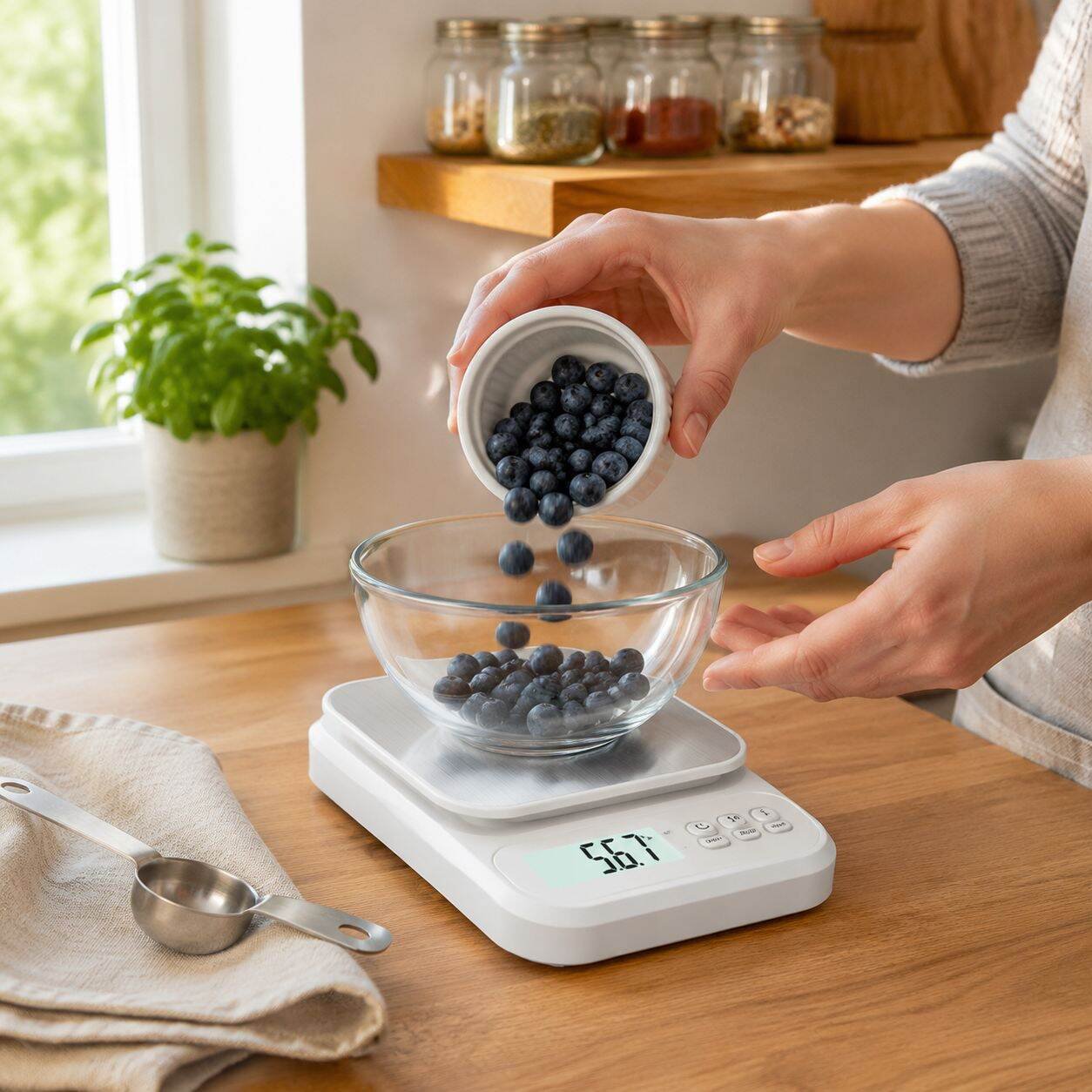 Hochpräzise elektronische Grammwaage für die Küche Lebensmittel- und Kaffeewaage