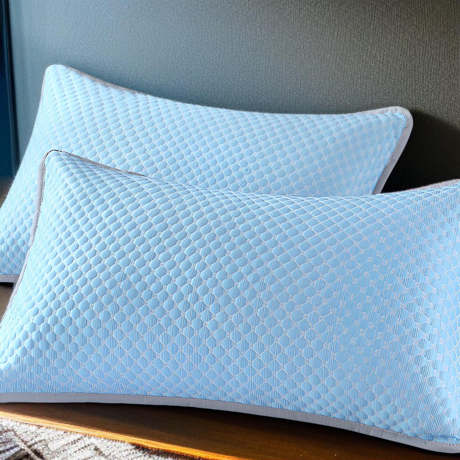 純色真絲枕套提升臥室質感