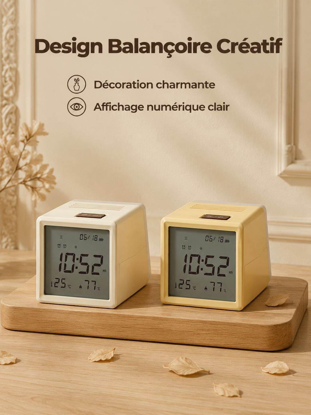 Réveil créatif lampe de nuit balançoire