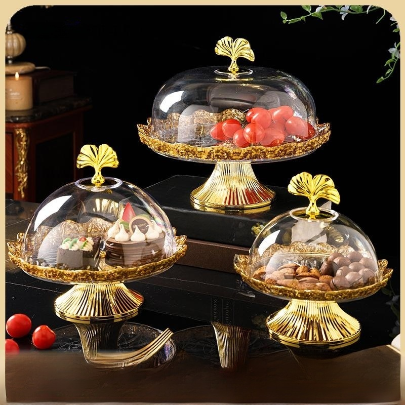 Golden Baking and Cake Plates