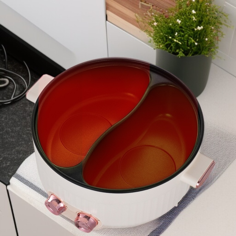 전기 멀티핫팟 논스틱 미니 전기냄비