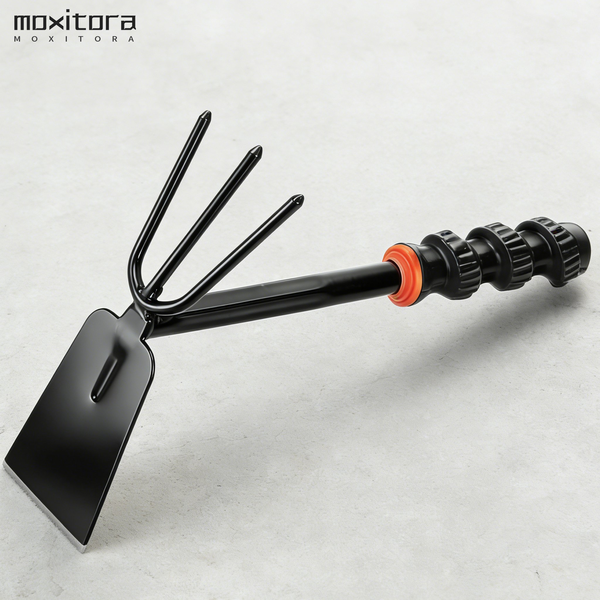 Dupla fejű kapa kerti talajban