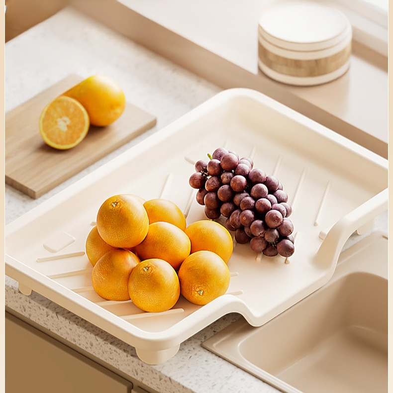 Geschirrständer mit Besteckhalter – Praktisches Regal für Schalen und Teller