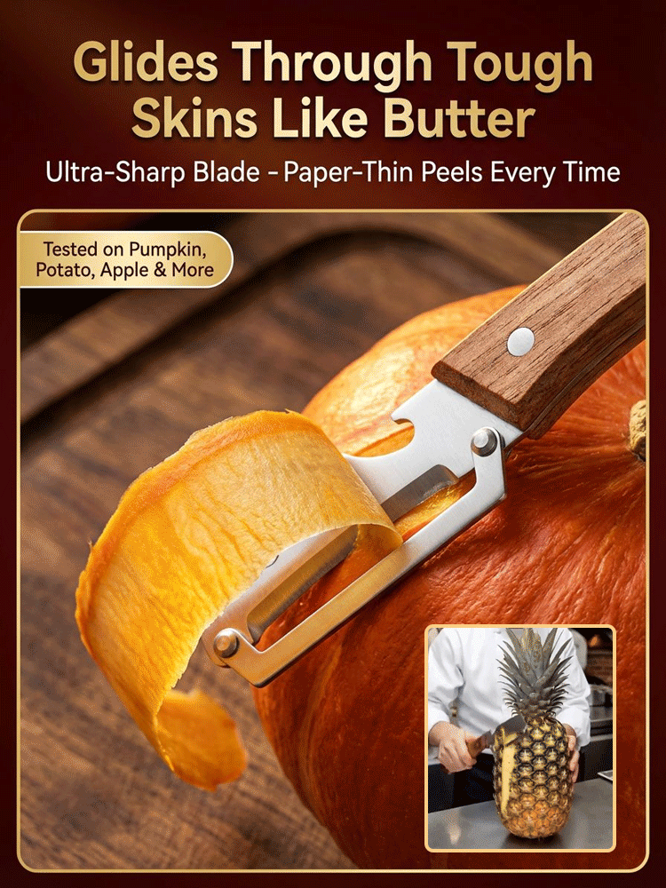 Multi-functional stainless steel peeler