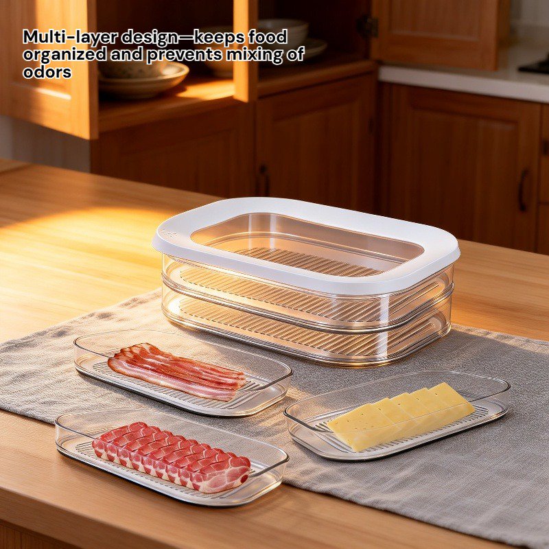 Refrigerator Multi-Layer Partition Sealed Fresh-Keeping Box