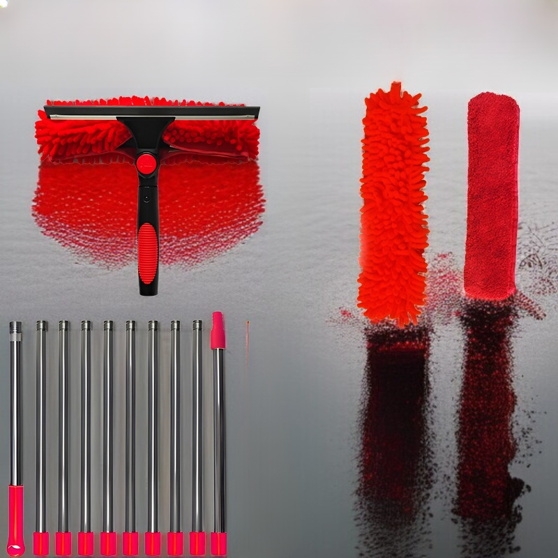 JMY Zwei-in-Eins-Fensterreinigungsschaber Glasreinigung Artefaktreinigung spezielles doppelseitiges 