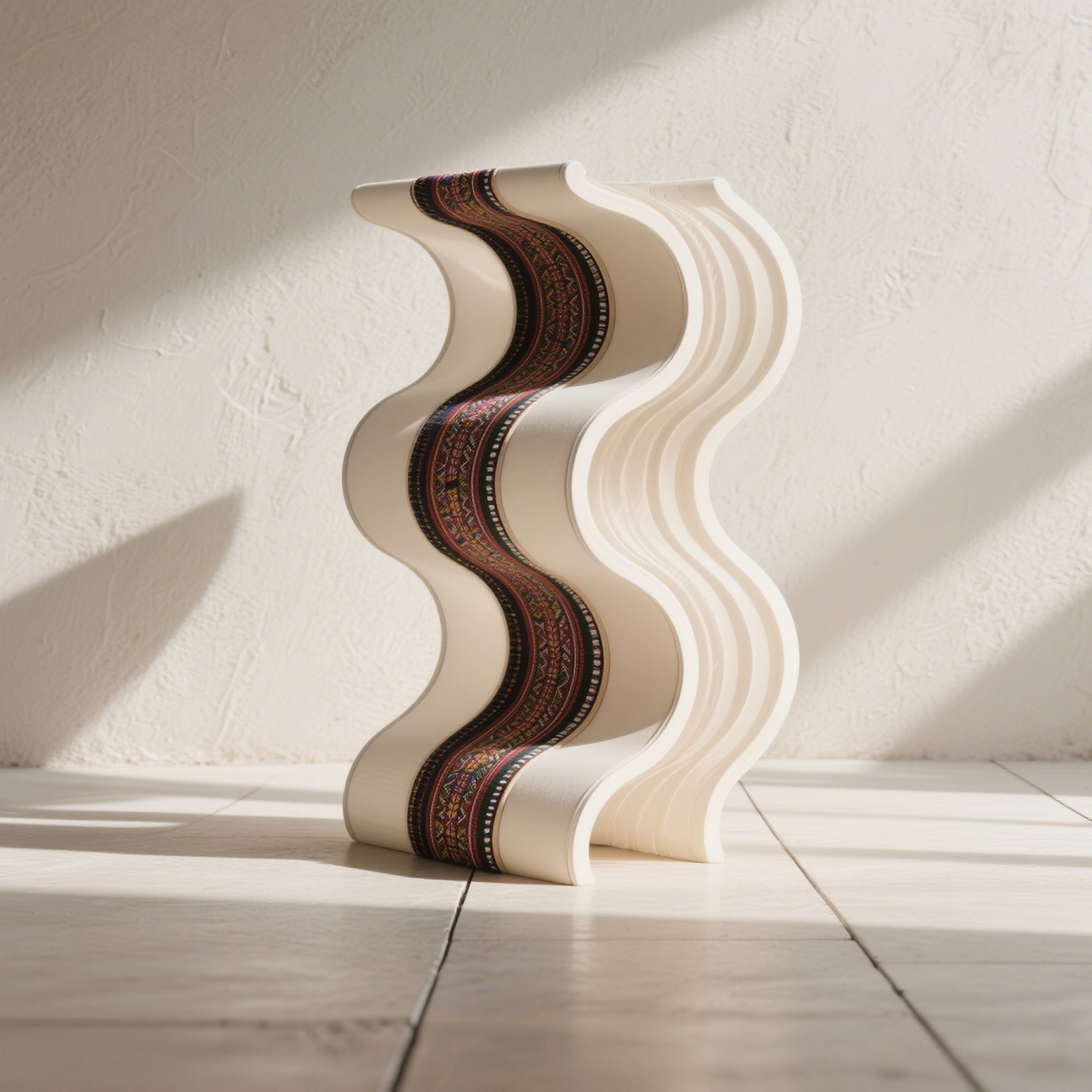 Ornament sculptural cu valuri