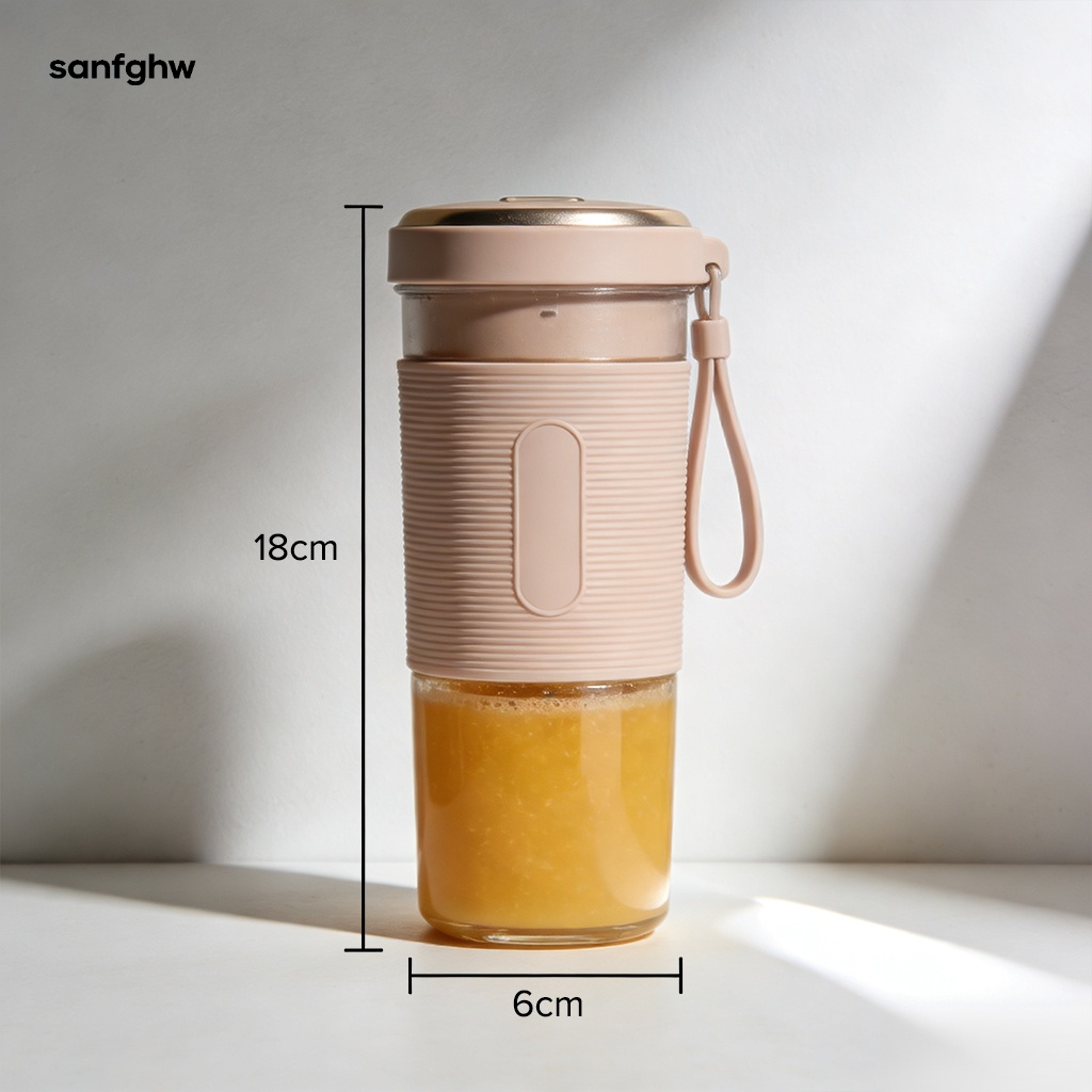 USB wiederaufladbarer Entsafter im Einsatz