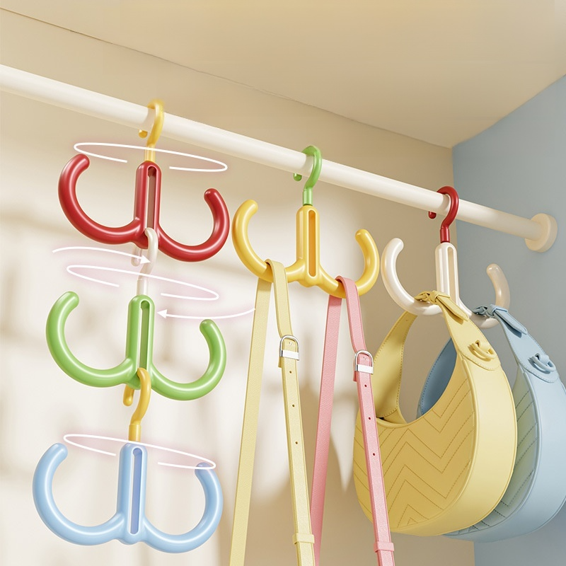 Multi-Arm Swivel Coat Hook Organizer