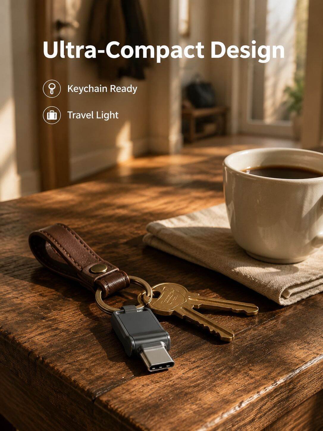 2TB Large Capacity Mini USB Flash Drive, Compatible with Phones and Computers
