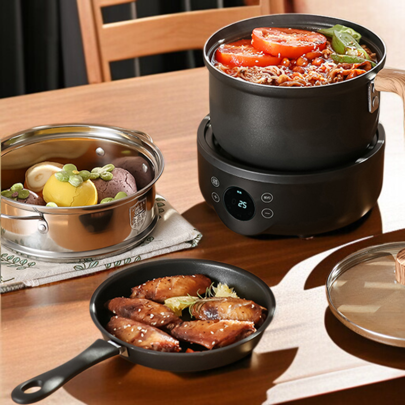 가정용 다용도 전기냄비 분리형 전기냄비 소형냄비 가정용 1인용 전기핫샤브