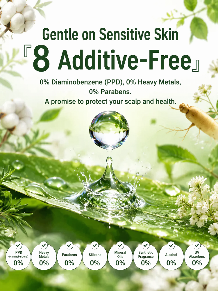 【Healthy and Harmless】Plant Extract Single-Agent Hair Dye for Gray Coverage