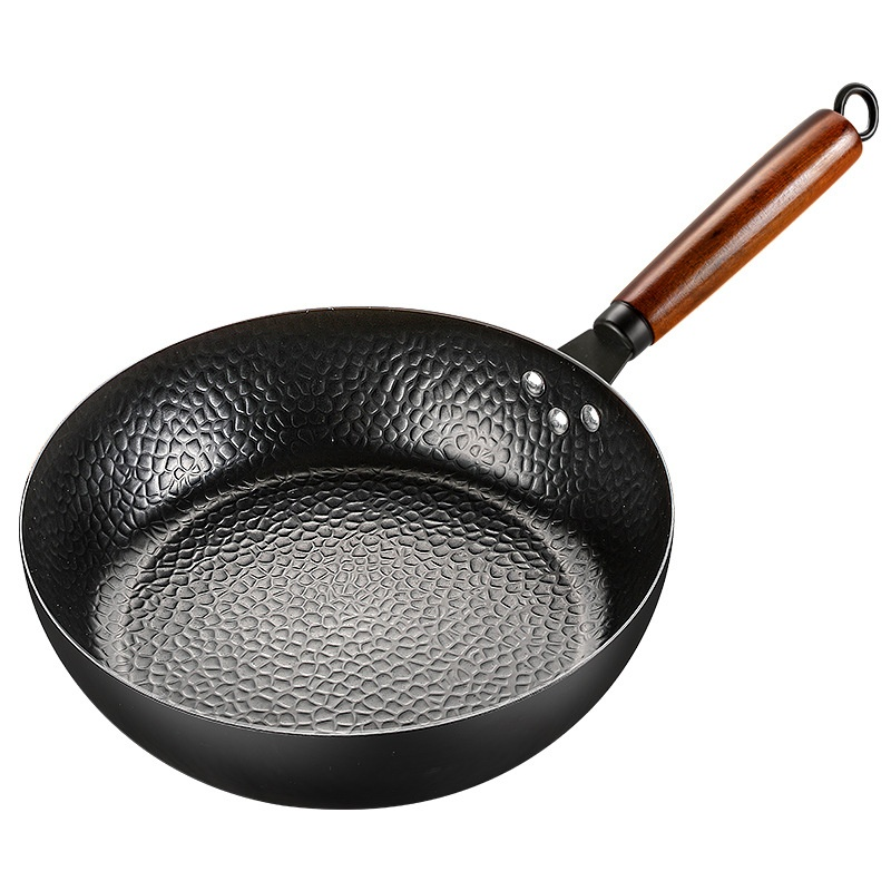 Hammer Patterned Flat Bottom Non Stick Pan