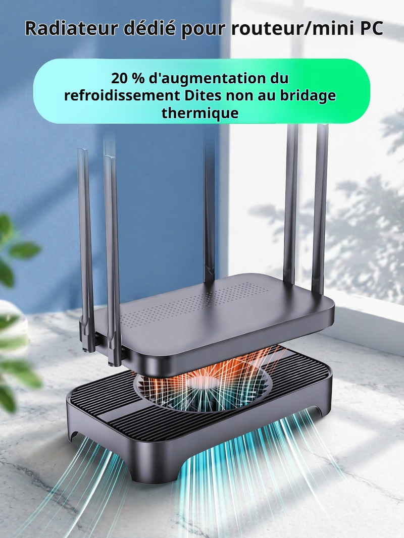 Support de dissipation thermique pour routeur en aluminium