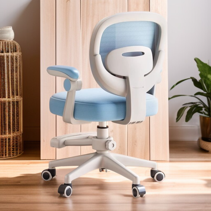 Silla de estudio infantil en color azul para el hogar