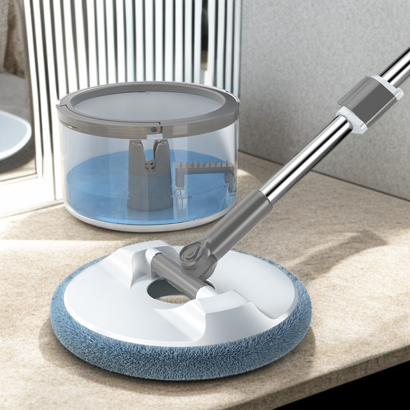 한손으로 간편하게 사용하는 회전형 청소 대야