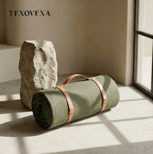 ผ้าห่มปิกนิกวัสดุกันความชื้นใช้งานง่าย