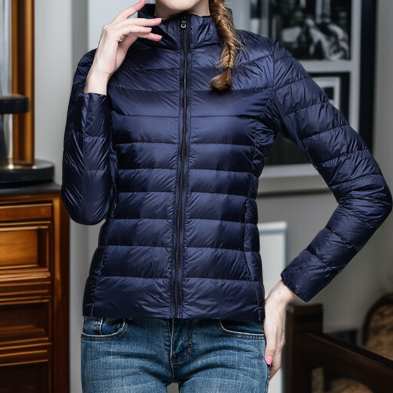 여성용 짧은 경량 다운 재킷