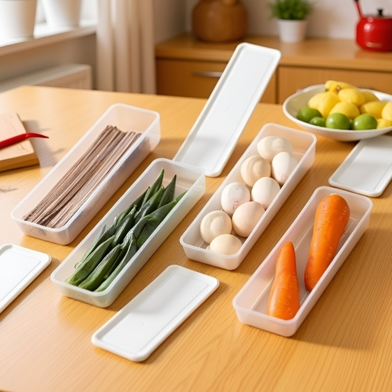 냉장고 공간을 효율적으로 사용하는 야채 보관함