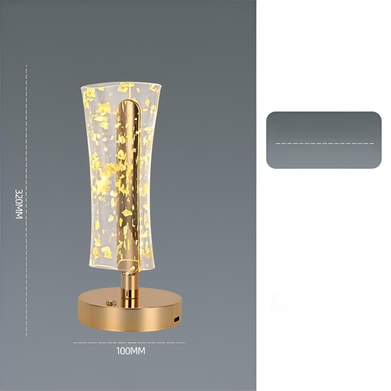 Lámpara de ambiente con diseño de mariposa nórdica para cabecera de cama