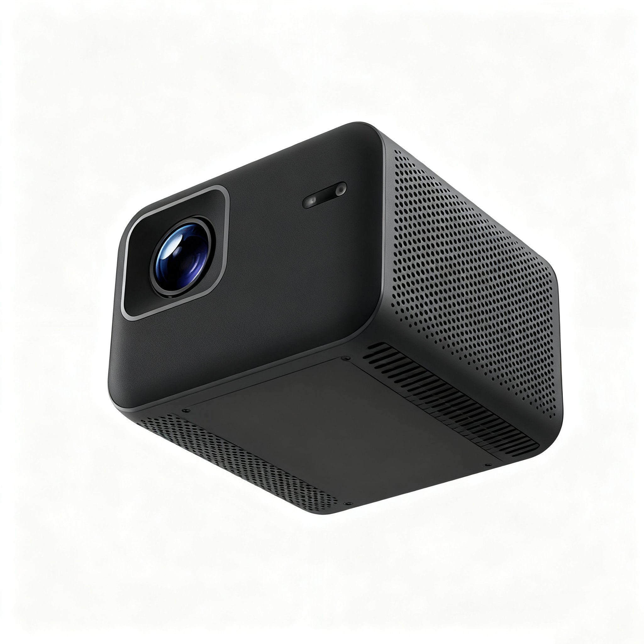 Chytrý Bluetooth projektor na stole v moderním interiéru