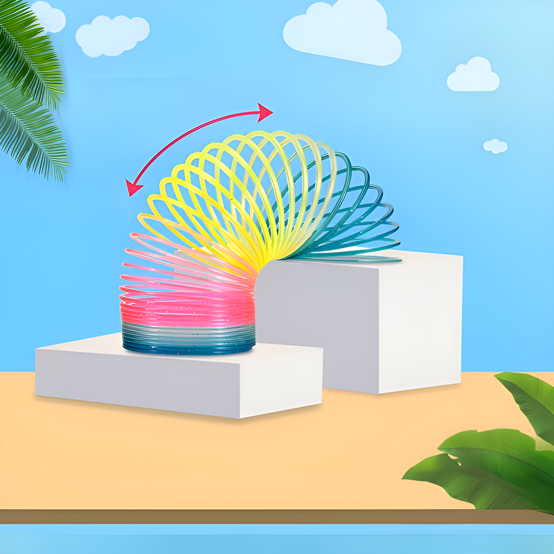 Juguete de anillo arcoíris de primavera