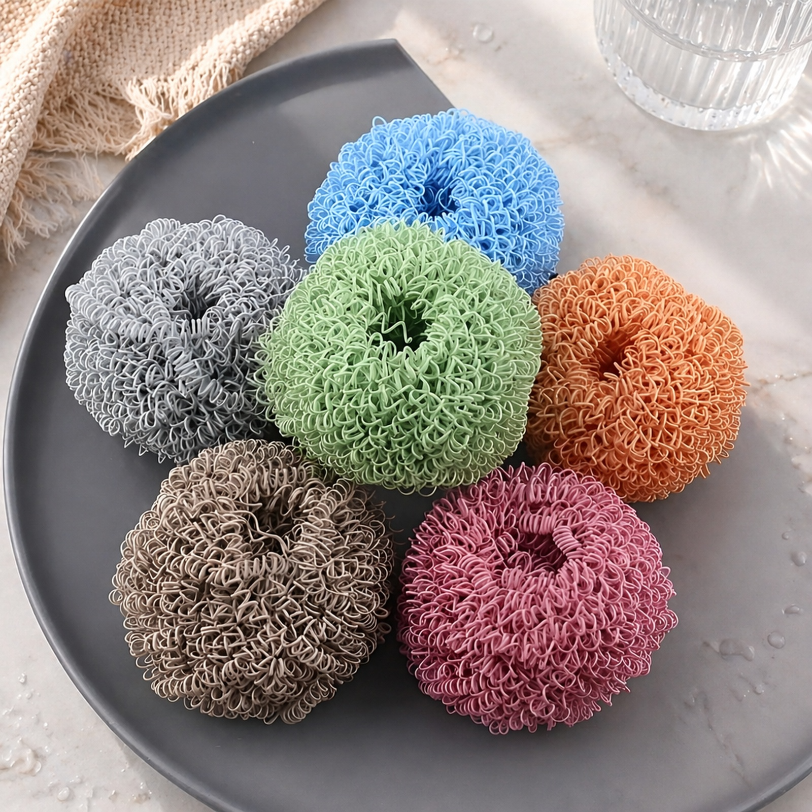 Brosse à vaisselle mignonne avec manche pour la maison