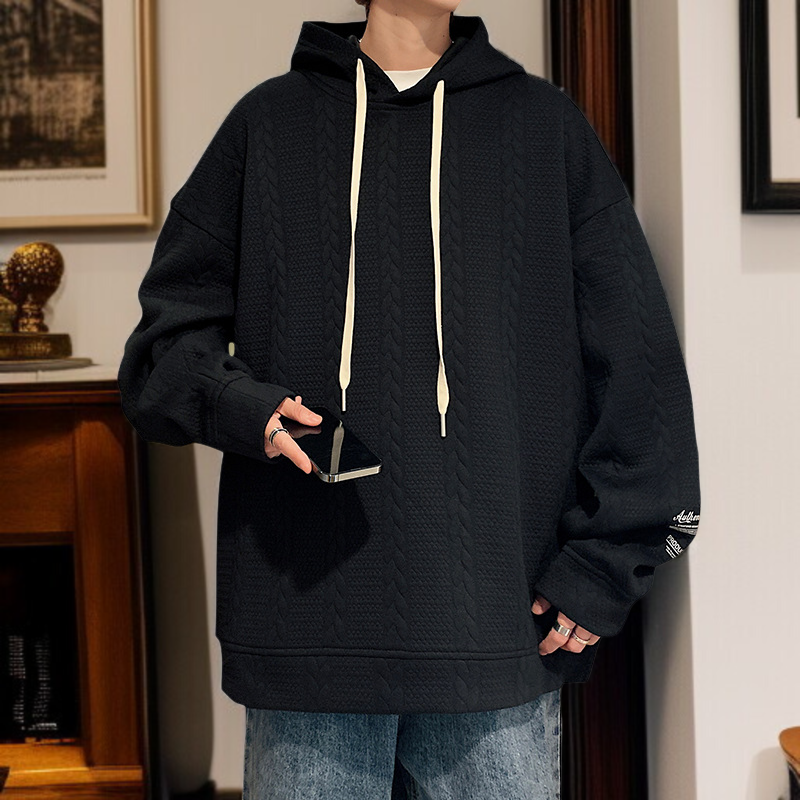 フード付きスウェットシャツメンズ春ルーズカジュアル長袖トレンディブランドオーバーサイズ秋カップルコート